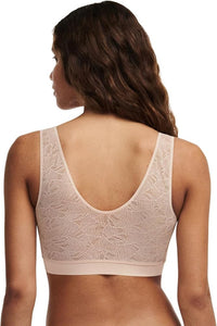 CHANTELLE SOFTSTRETCH LACE V-BACK PADDED BRALETTE