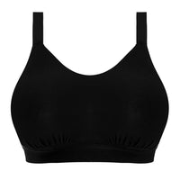 ELOMI DOWNTIME NON WIRED BRALETTE - BLACK