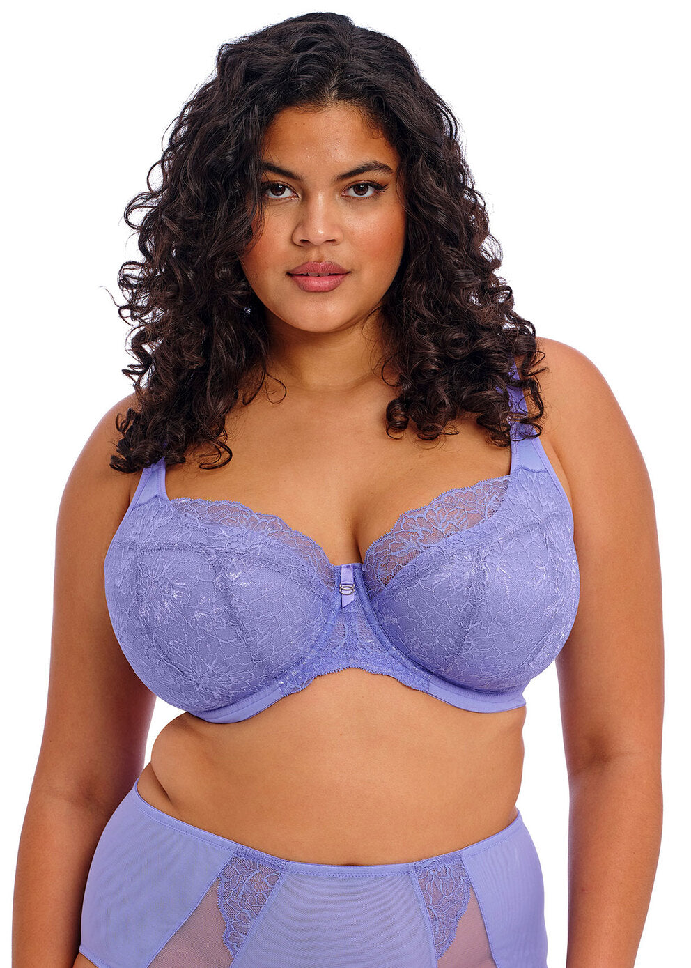 ELOMI BRIANNA PADDED HALF CUP BRA - JACARANDA