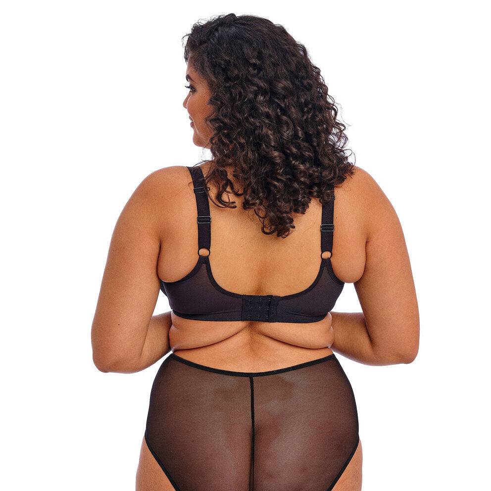 ELOMI MATILDA UNDERWIRED PLUNGE BRA - BLACK