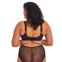 ELOMI MATILDA UNDERWIRED PLUNGE BRA - BLACK