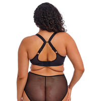 ELOMI MATILDA UNDERWIRED PLUNGE BRA - BLACK