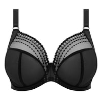 ELOMI MATILDA UNDERWIRED PLUNGE BRA - BLACK