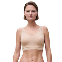 CHANTELLE SOFTSTRETCH LACE V-BACK PADDED BRALETTE