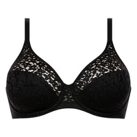 CHANTELLE NORAH COMFORT FLEX FULL COVERAGE BRA - BLACK
