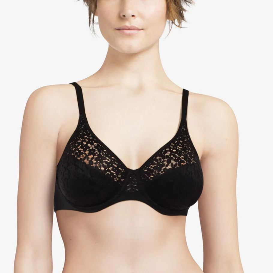 CHANTELLE NORAH COMFORT FLEX FULL COVERAGE BRA - BLACK