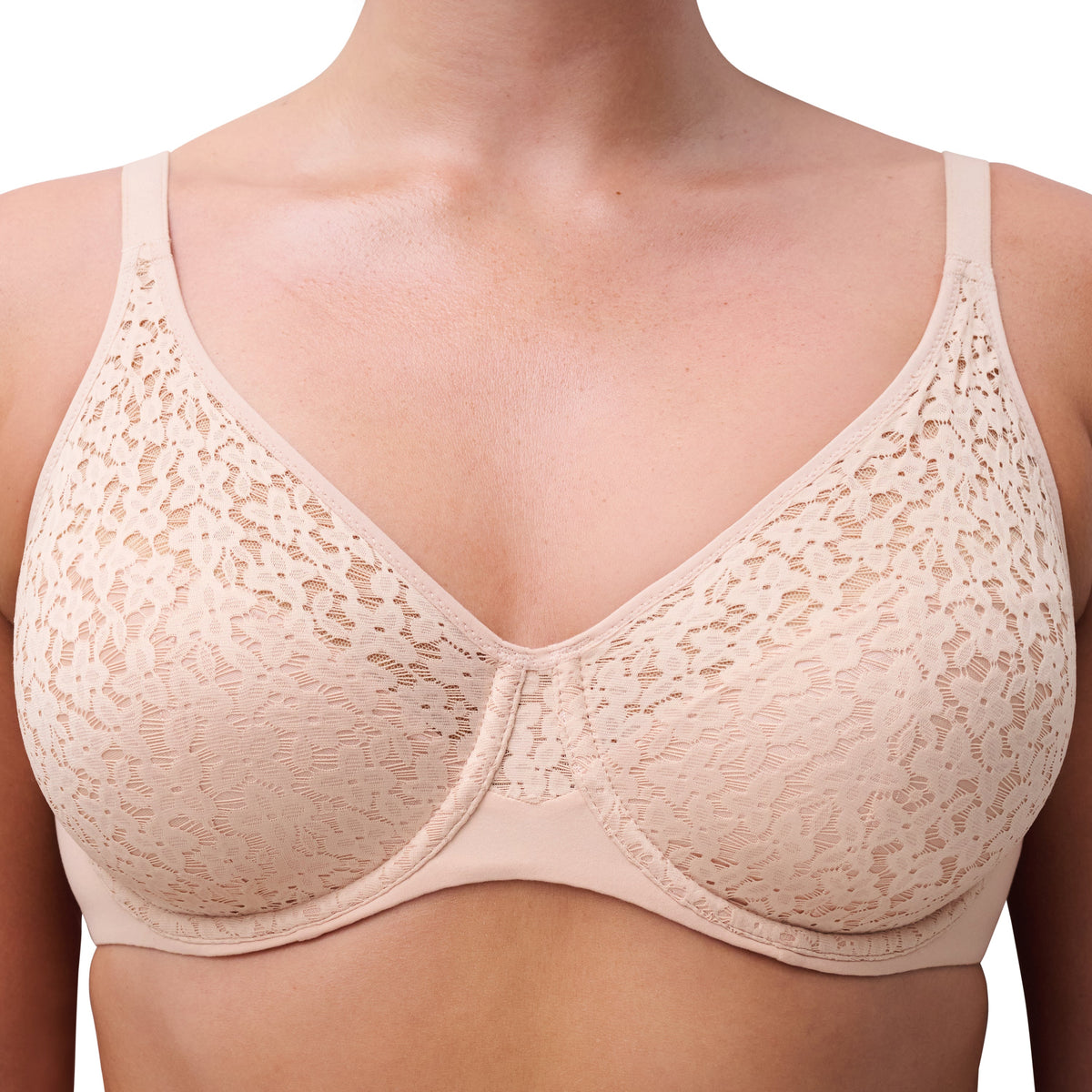 CHANTELLE NORAH COMFORT FLEX FULL COVERAGE BRA - SOFT ROSE