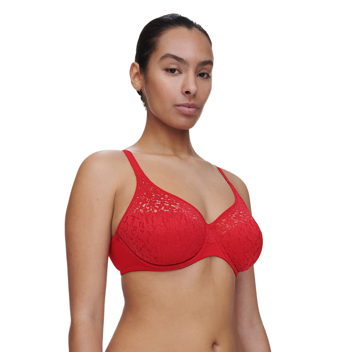 CHANTELLE NORAH COMFORT FLEX FULL COVERAGE BRA - POPPY RED