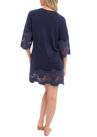 FANTASIE DIONE EMBROIDERED TUNIC - INK