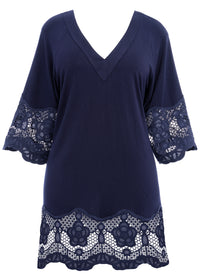 FANTASIE DIONE EMBROIDERED TUNIC - INK