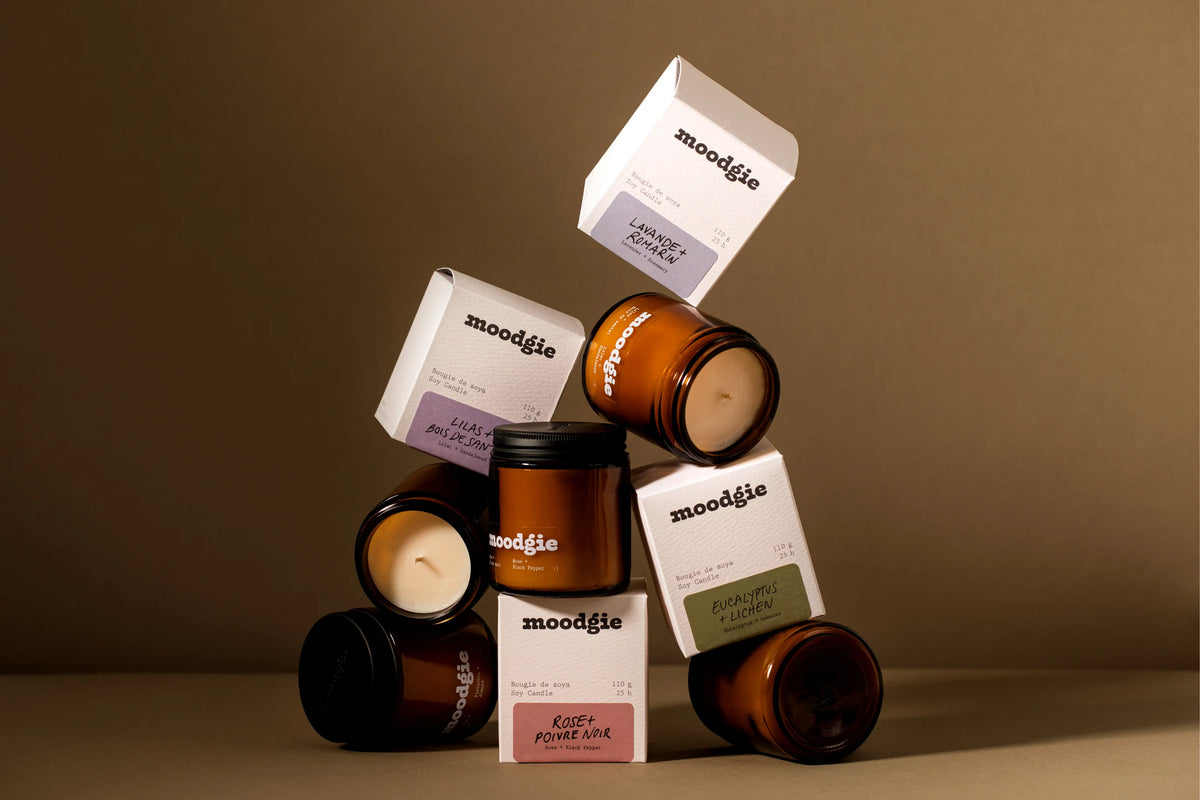 MOODGIE SOY AND FINE FRAGRANCE 110gr CANDLE