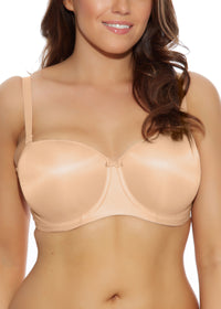 ELOMI SMOOTHING MOULDED STRAPLESS BRA - NUDE