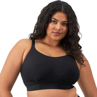 ELOMI DOWNTIME NON WIRED BRALETTE - BLACK