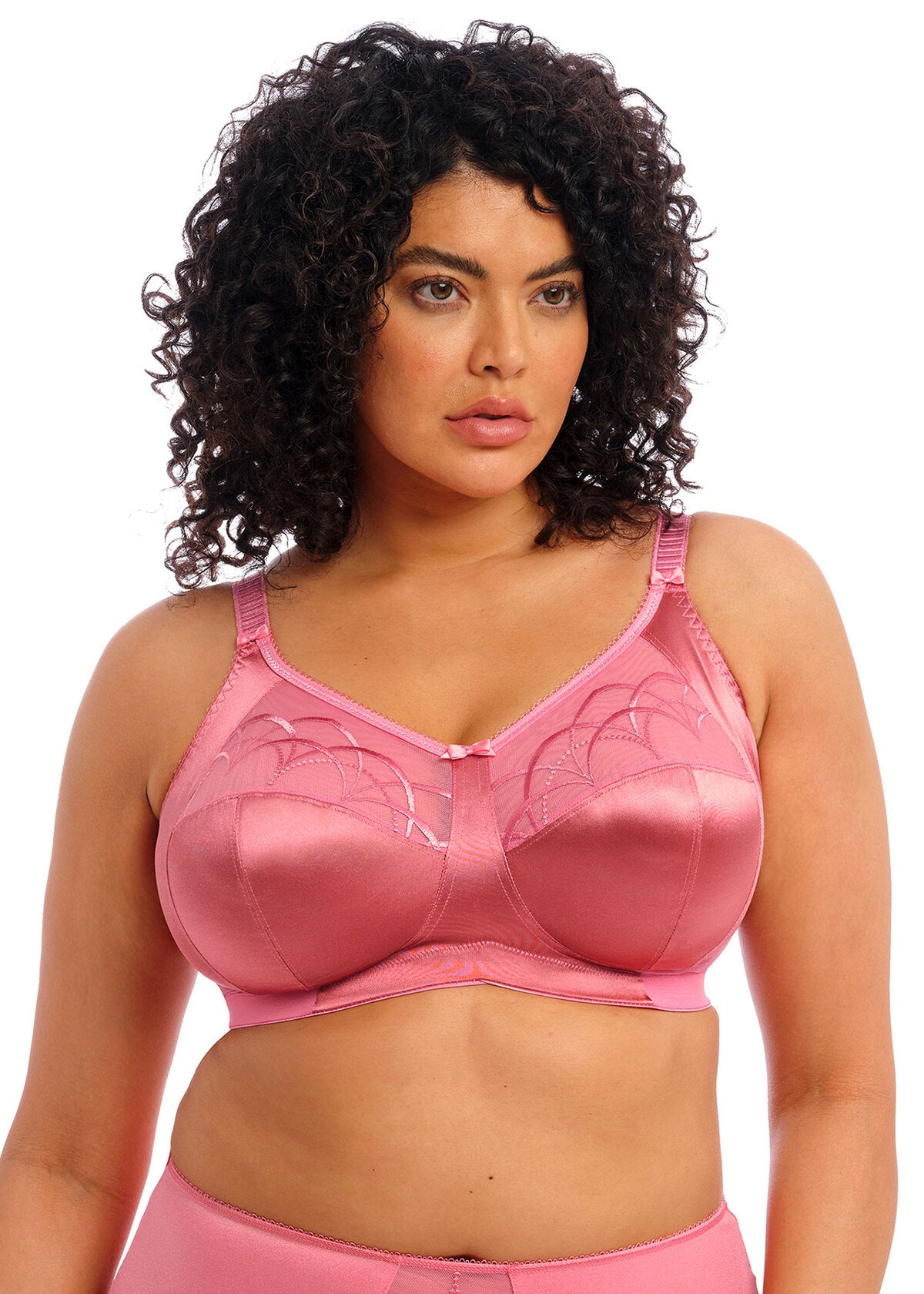 ELOMI CATE SOFT CUP NONWIRE BRA - ROSEWOOD