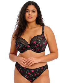 ELOMI LUCIE STRETCH LACE PLUNGE BRA - ROCK N' ROSES