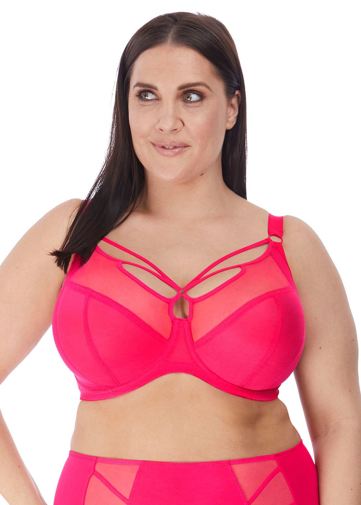 Elomi Women's Plus Size Kendra Underwire Plunge Bra, Cherry, 32GG :  : Clothing, Shoes & Accessories