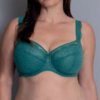 ROSA FAIA SELMA UNDERWIRED FULL CUP BRA - EMERALD