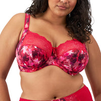 ELOMI MORGAN STRETCH BANDED BRA - BERRY CRUSH