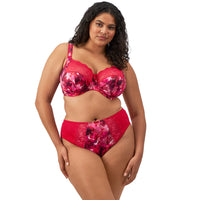 ELOMI MORGAN STRETCH BANDED BRA - BERRY CRUSH