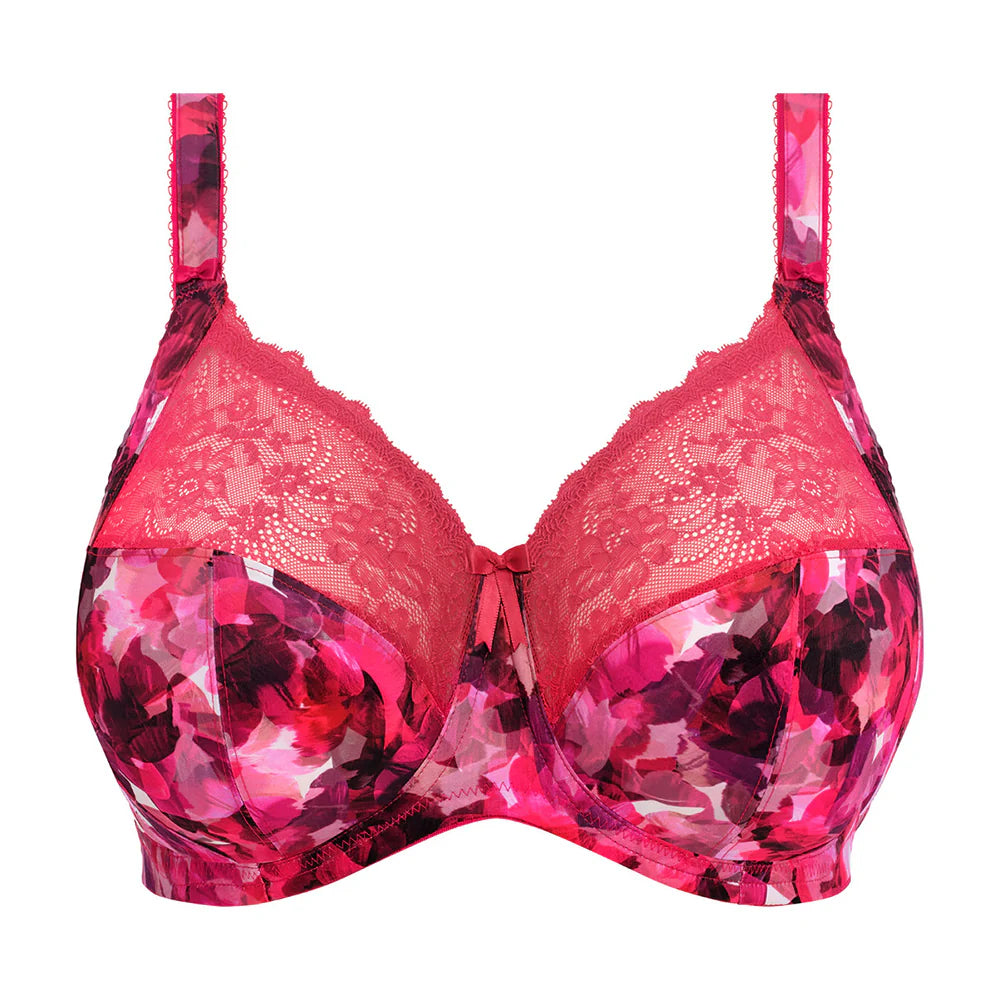 ELOMI MORGAN STRETCH BANDED BRA - BERRY CRUSH