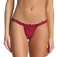 HANKY PANKY SIGNATURE LACE G-STRING - WILD BERRIES RED