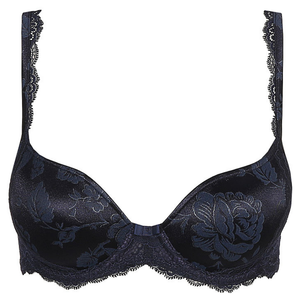 MARIE JO SYLVIA PADDED PUSH UP BRA - VELVET BLUE