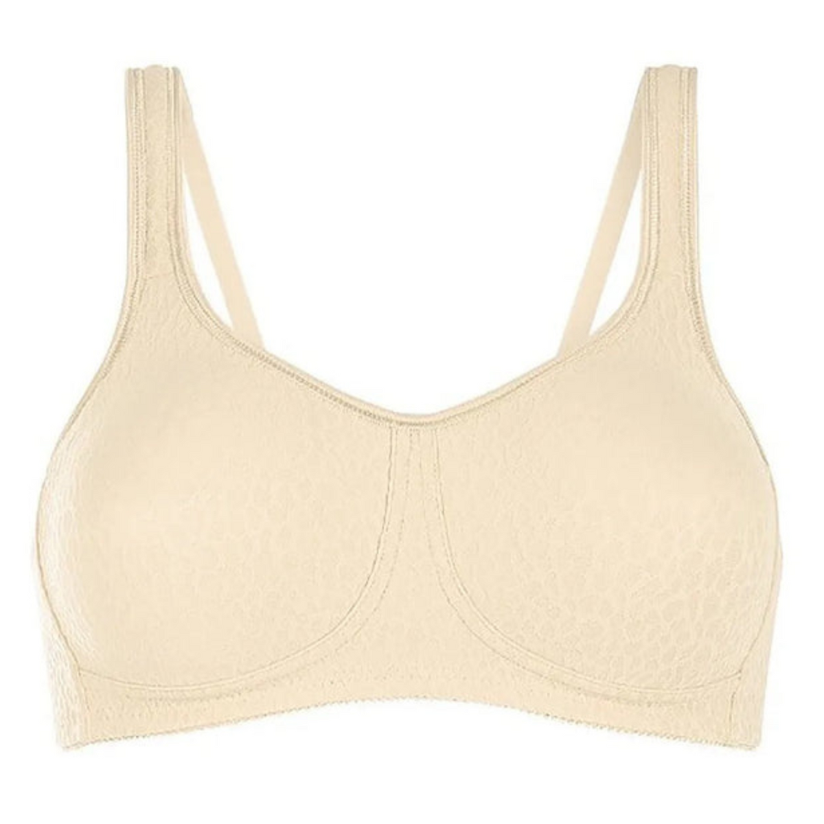 AMOENA MONA WIRE-FREE POST MASTECTOMY BRA - OFF WHITE