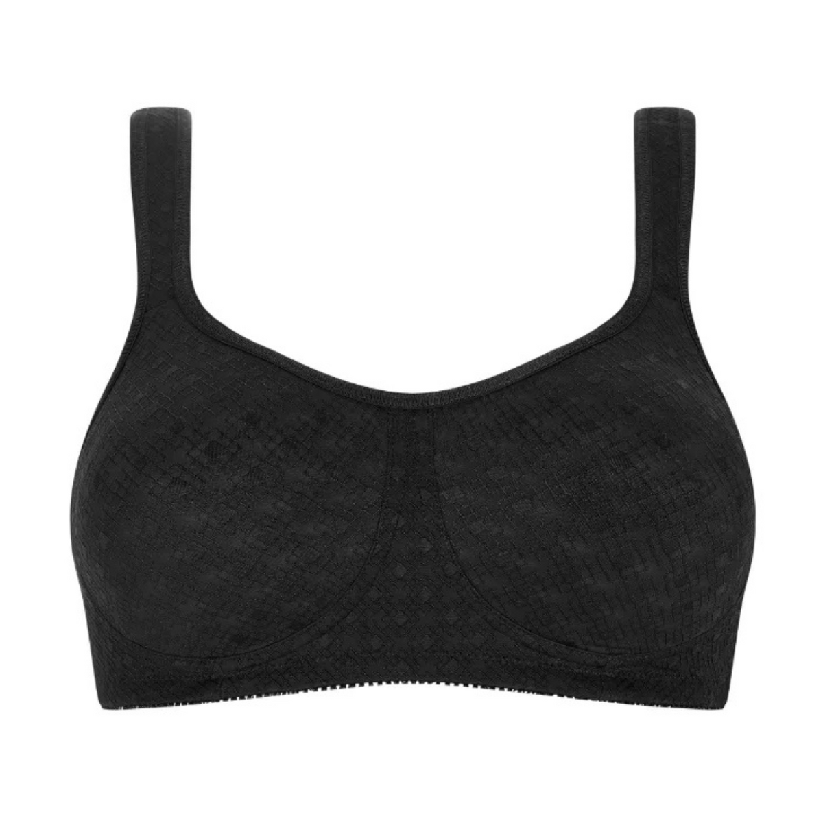 AMOENA TIANA WIRE-FREE MASTECTOMY BRA - BLACK