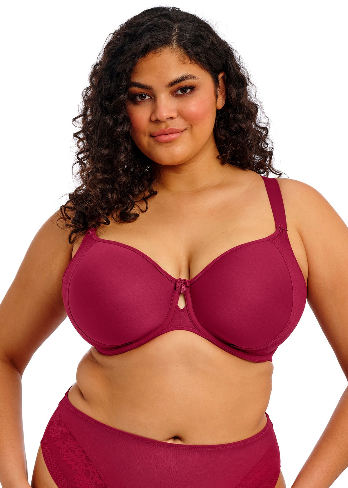 ELOMI NERINA MOULDED SPACER BRA - ROUGE
