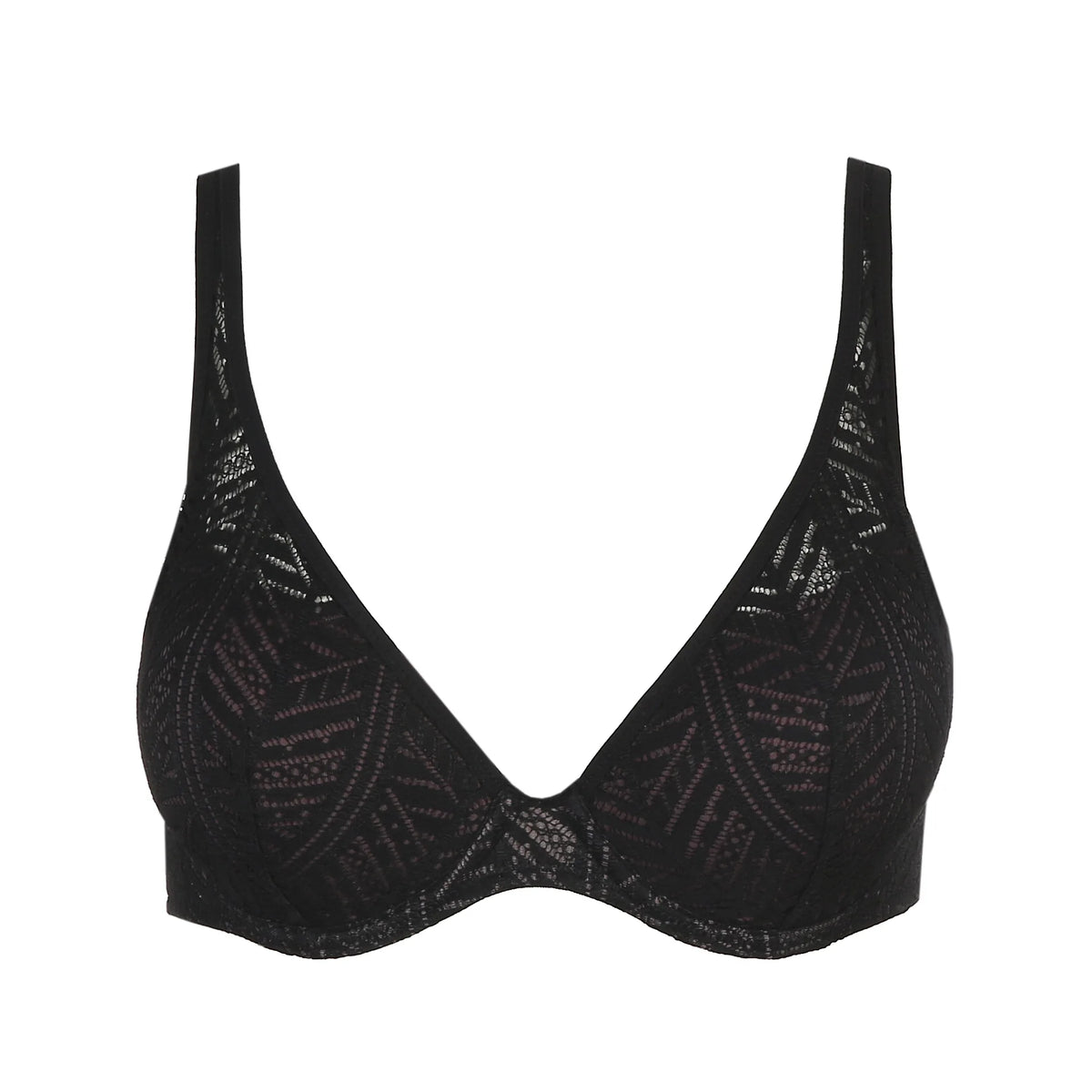 MARIE JO RICHARD PADDED BRA HEART SHAPE- BLACK