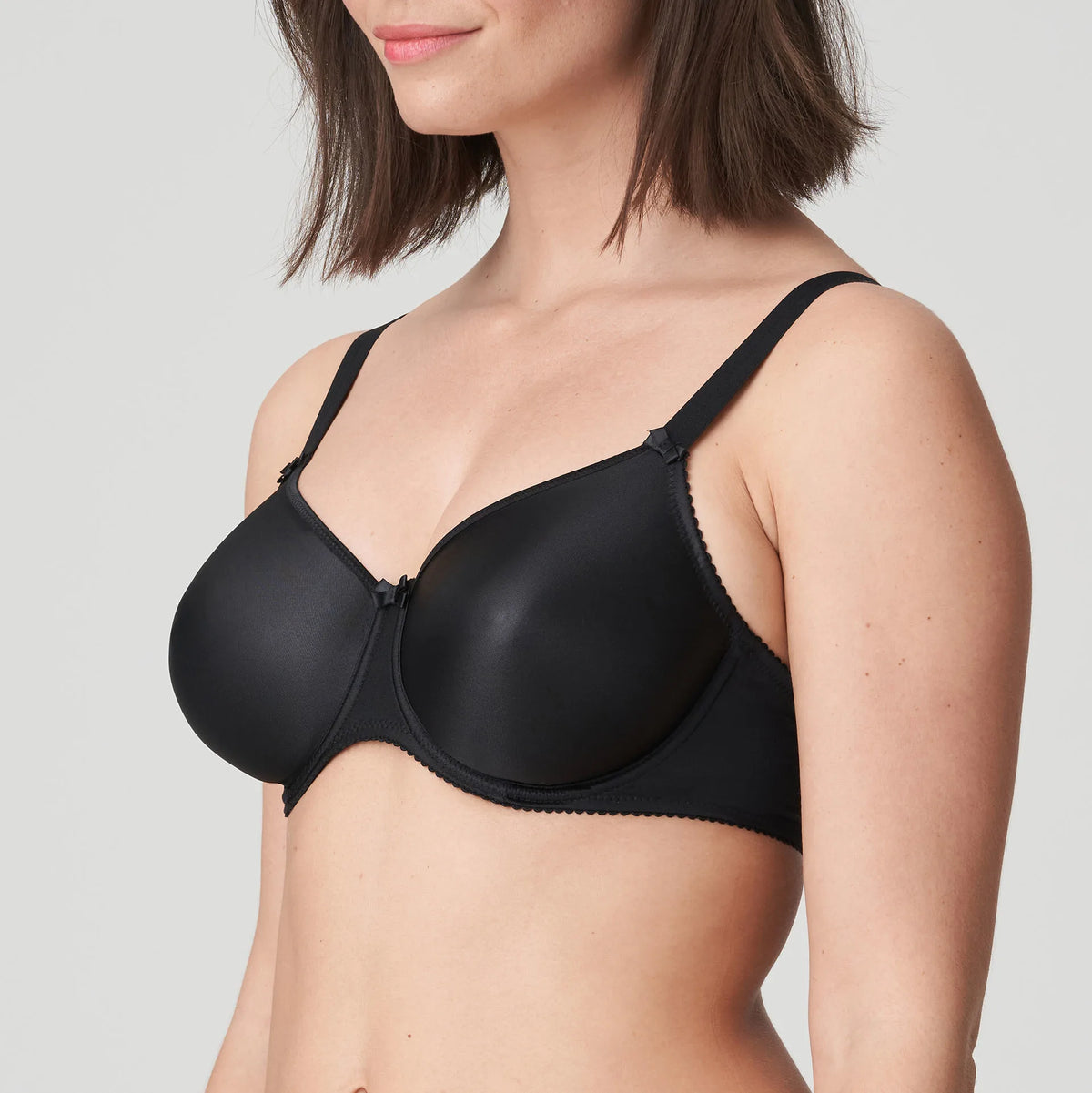 PRIMA DONNA SATIN NON PADDED FULL CUP SEAMLESS - BLACK