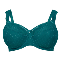 ROSA FAIA SELMA UNDERWIRED BRA - EMERALD