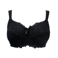 AMOENA MARIE WIRE-FREE MASTECTOMY BRA - BLACK