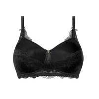 AMOENA AURELIE WIRE-FREE MASTECTOMY BRA - BLACK