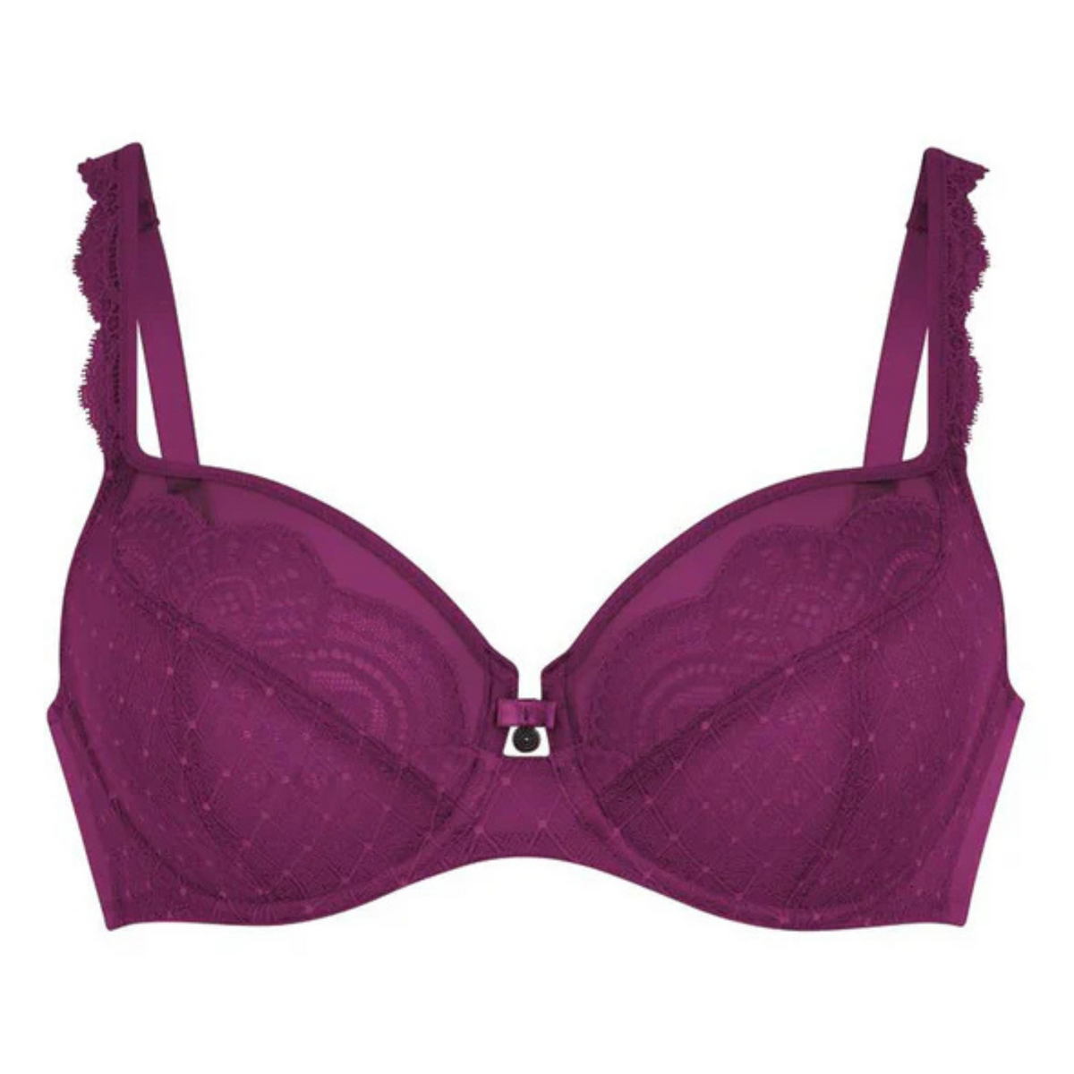 ROSA FAIA SELMA UNDERWIRE BRA - PURPLE WINE