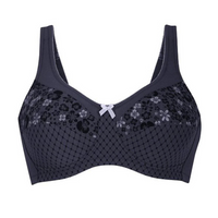 ANITA VENECIA WIRE-FREE MASTECTOMY BRA - SHADOW BLUE