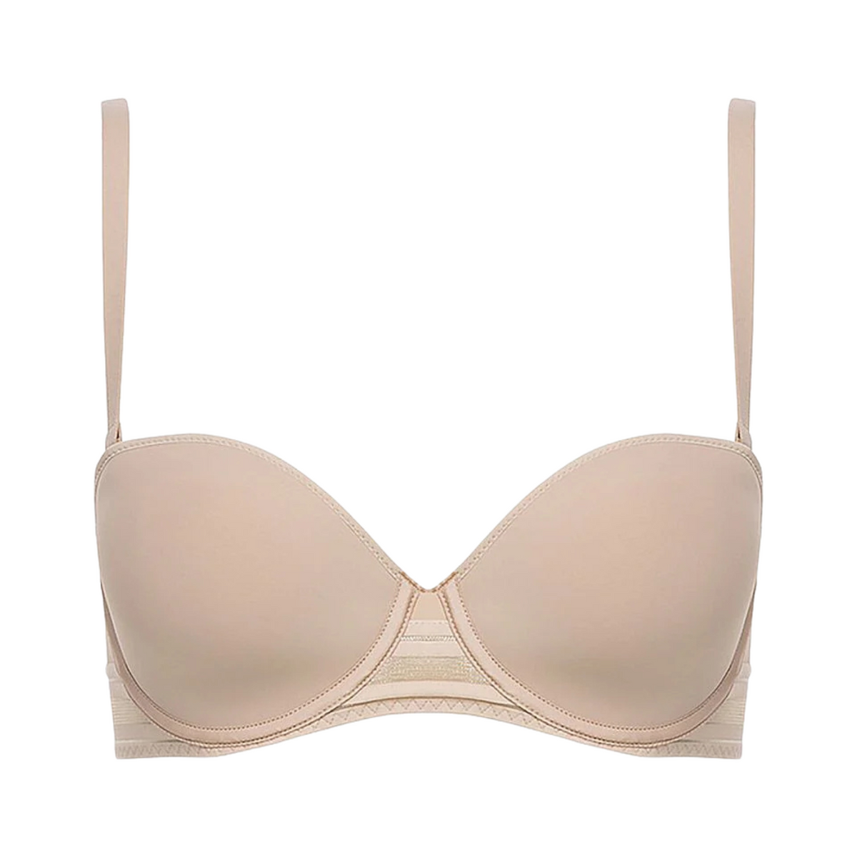 CHANTELLE PASSIONATA RHYTHM STRAPLESS BRA - BEIGE