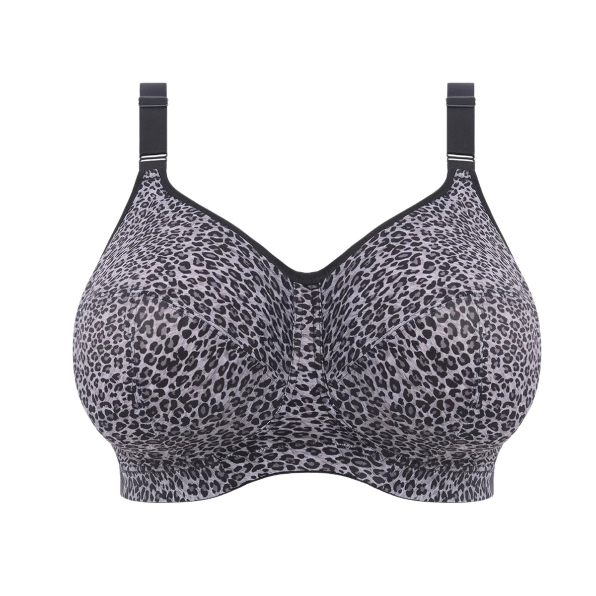 GODDESS CELESTE SOFT CUP NONWIRE BRA - GREY LEOPARD