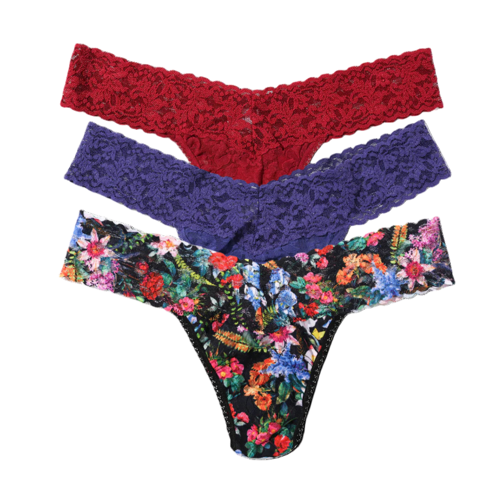 HANKY PANKY LIMITED EDITION SIGNATURE LACE LOW RISE THONG
