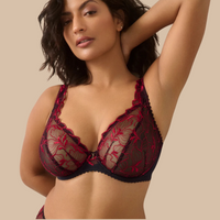 PRIMADONNA SPRINGDALE PLUNGE BRA - BLACK ROSE