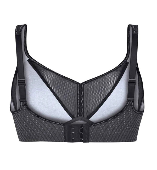 ANITA AIR CONTROL SPORTS BRA WITH PADDED CUPS - ANTHRACITE