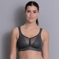 ANITA AIR CONTROL SPORTS BRA WITH PADDED CUPS - ANTHRACITE