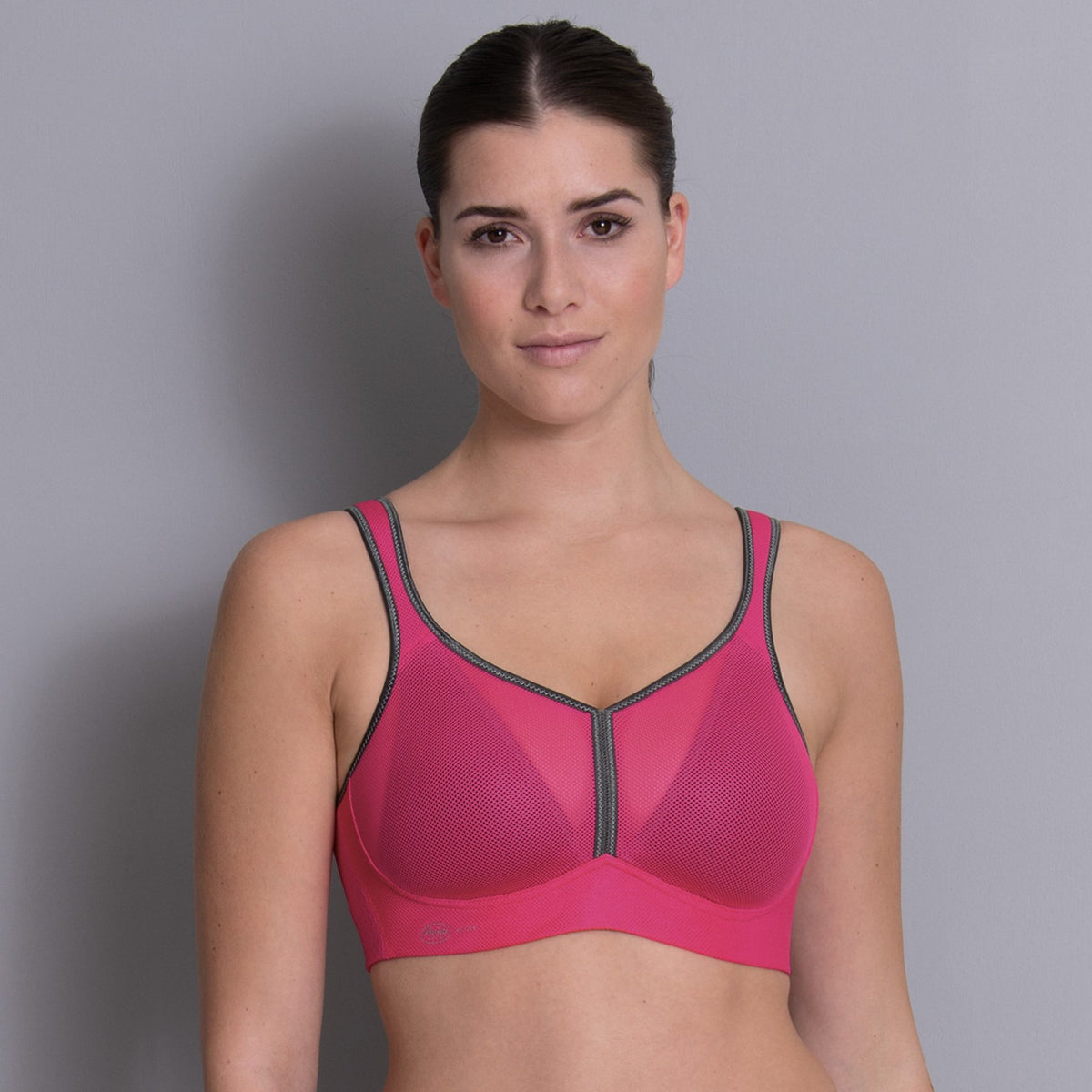 ANITA AIR CONTROL SPORTS BRA WITH PADDED CUPS - PINK/ANTHRACITE