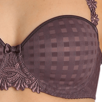 MARIE JO AVERO PADDED STRAPLESS BRA - TOFFEE
