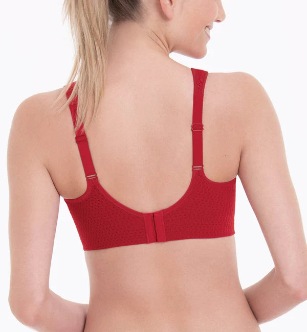 ANITA AIR CONTROL SPORTS BRA WITH PADDED CUPS - LIPSTICK