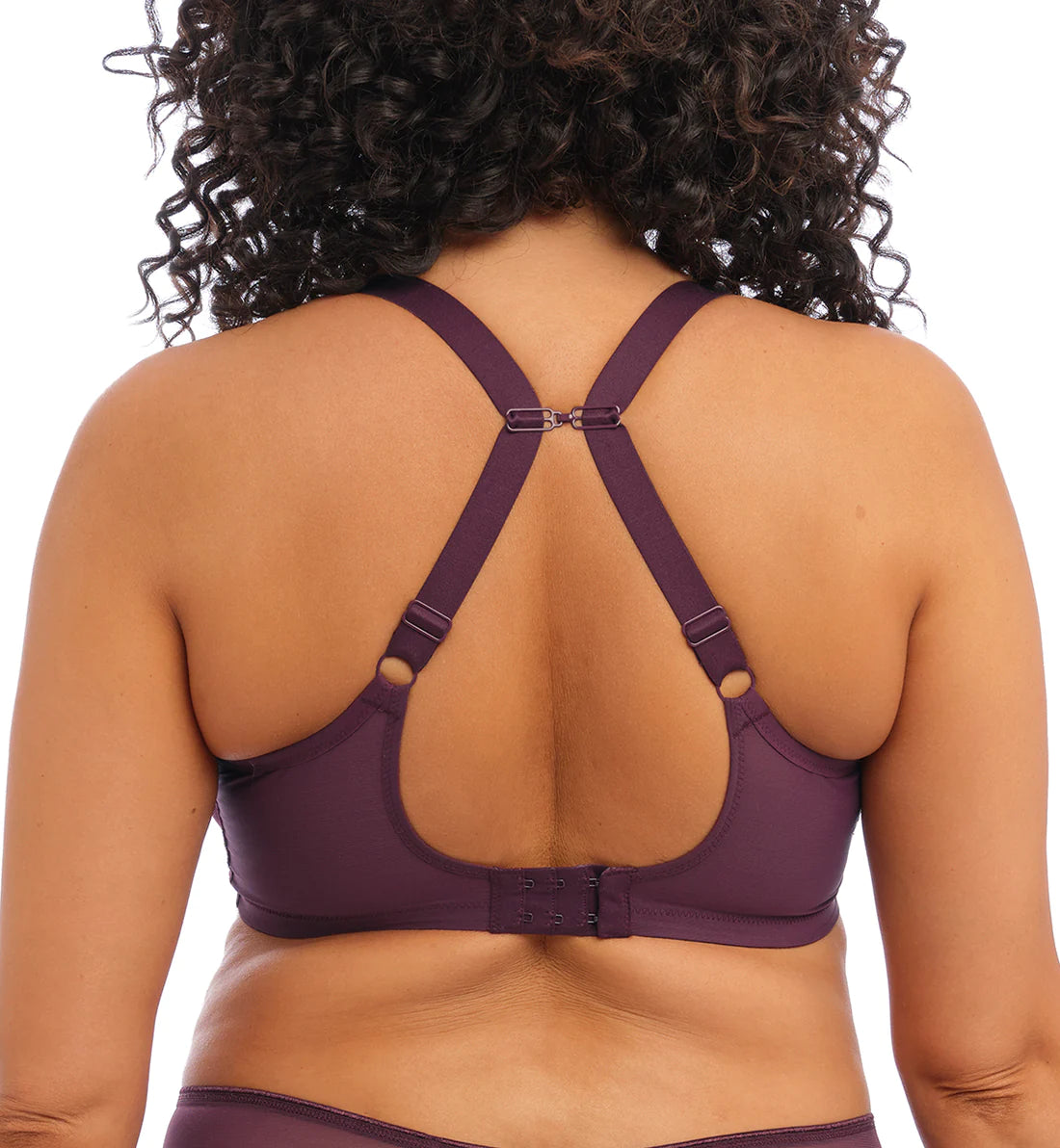 ELOMI MATILDA PLUNGE BRA - WINE DIAMOND