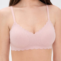 B.TEMPT'D B.WOW'D LACE WIREFREE BRA - BLUSH PINK