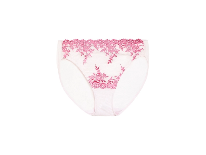 EMBRACE LACE HI CUT BRIEF - BALLET SLIPPER/CHATEAU ROSE