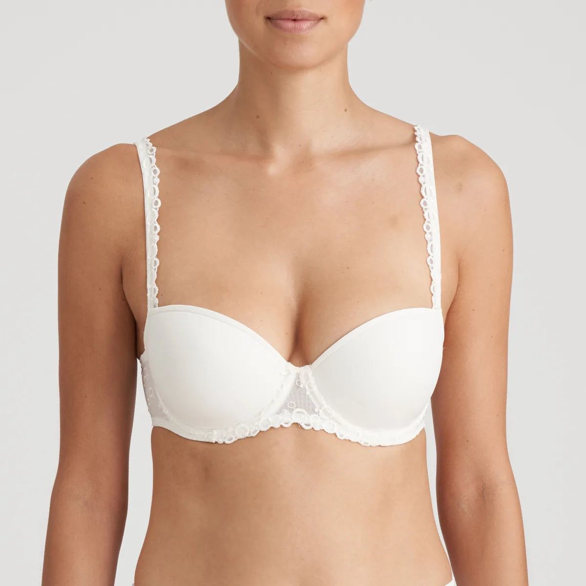 MARIE JO NELLIE PADDED BALCONY BRA - NATURAL