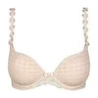 MARIE JO AVERO PADDED HEART SHAPED BRA - CAFFE LATTE